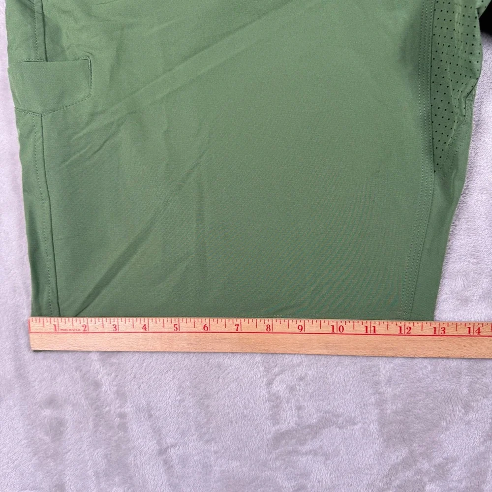 Bassdash Fishing Shorts Mens 2XL Green UPF 50+ Cargo Utility BG1019 Outdoors New